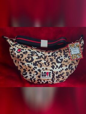 NWT - Brighton Spotted Love Crossbody/Swing Bag in Beige, Black and Tan